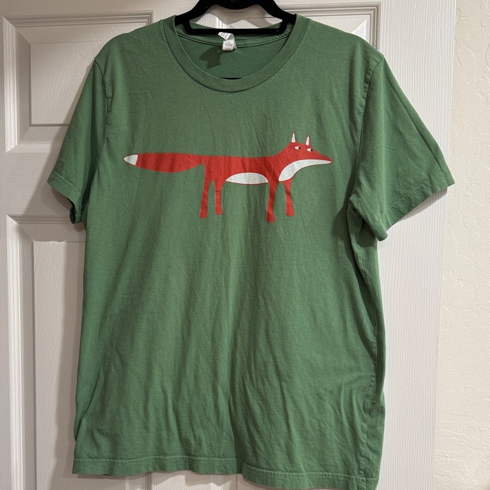 Green Fox Graphic Tee - Men's size L